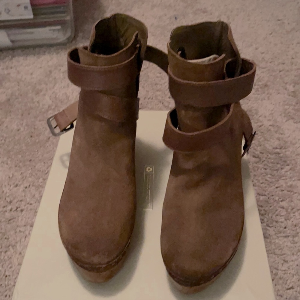 Brown Suede Free People Bootie